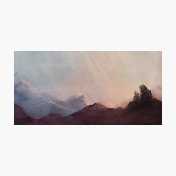 The Warm Embrace of the Final Chill Photographic Print