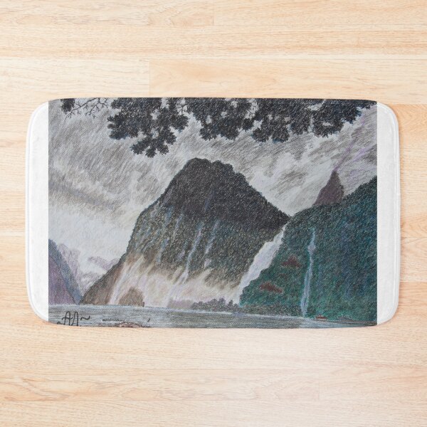 Item preview, A rainy day in Milford Sound, New Zealand designed and sold by AntonL18.