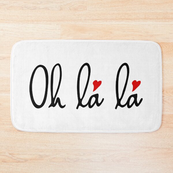 Item preview, Oh la la, French word art with red hearts designed and sold by beakraus.