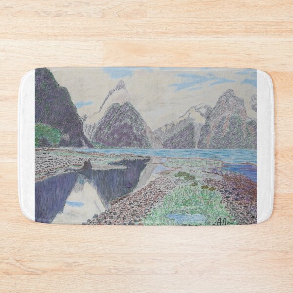 Item preview, Mitre Peak in Milford Sound, New Zealand designed and sold by AntonL18.
