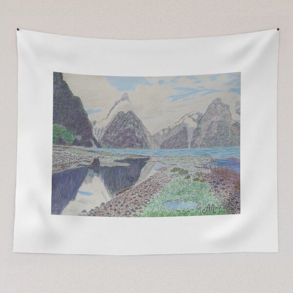Item preview, Mitre Peak in Milford Sound, New Zealand designed and sold by AntonL18.