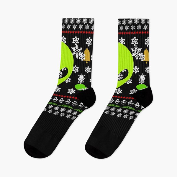 Item preview,  Alien Ugly Christmas Sweater Black Background designed and sold by SOCKSbySBD.