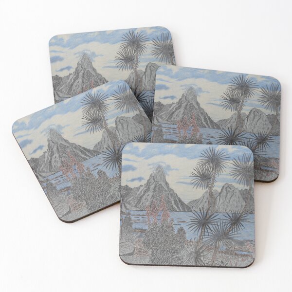 Item preview, Cabbage trees and Mitre Peak designed and sold by AntonL18.
