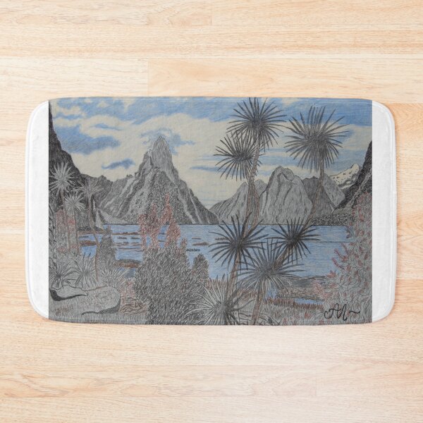 Item preview, Cabbage trees and Mitre Peak designed and sold by AntonL18.
