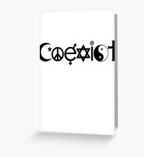 Coexist Greeting Card