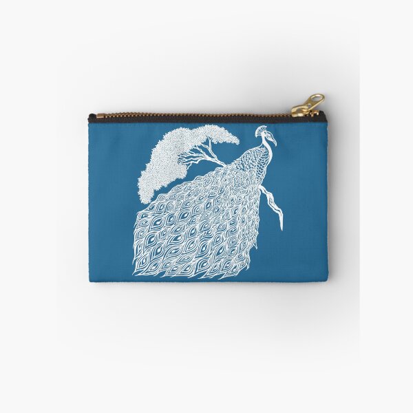 Item preview, Peacock on Branch | Bird Design designed and sold by Monochromatics by Corie Mae Dark.