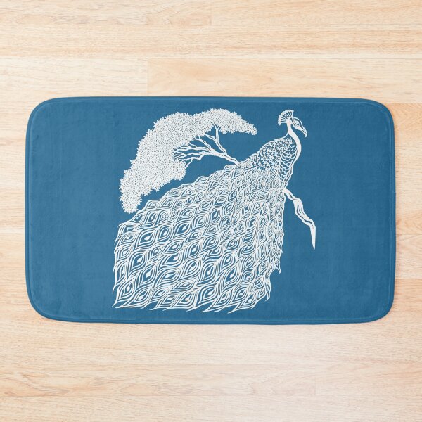 Item preview, Peacock on Branch | Bird Design designed and sold by Monochromatics by Corie Mae Dark.