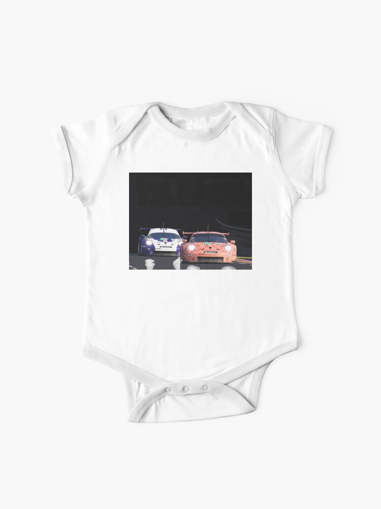 Porsche 911 Rsr Classic Livery 18 Baby One Piece By Speedbirddesign Redbubble