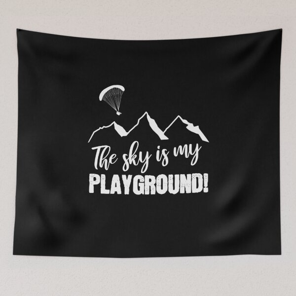 Item preview, The sky is my playground! Paradliding paraglider parachute flying designed and sold by VollNiceDesign.