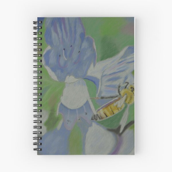 Item preview, A bee on a blue flower designed and sold by AntonL18.