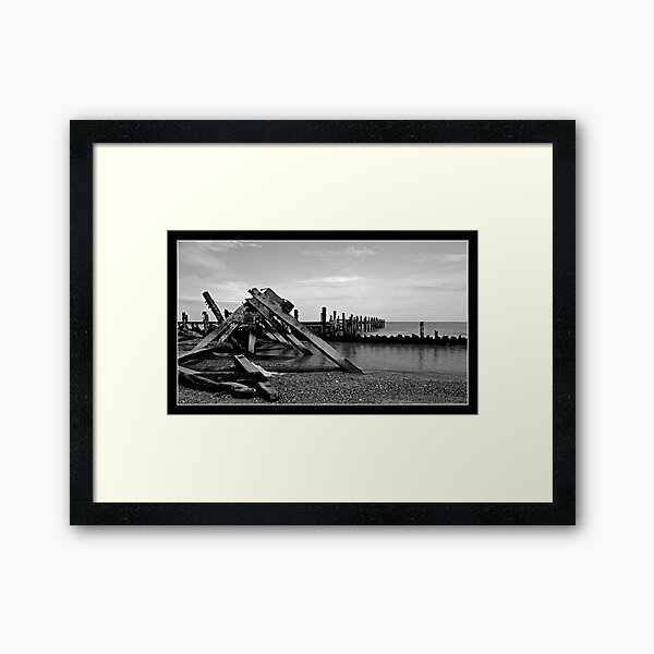 Destructive seas Framed Art Print