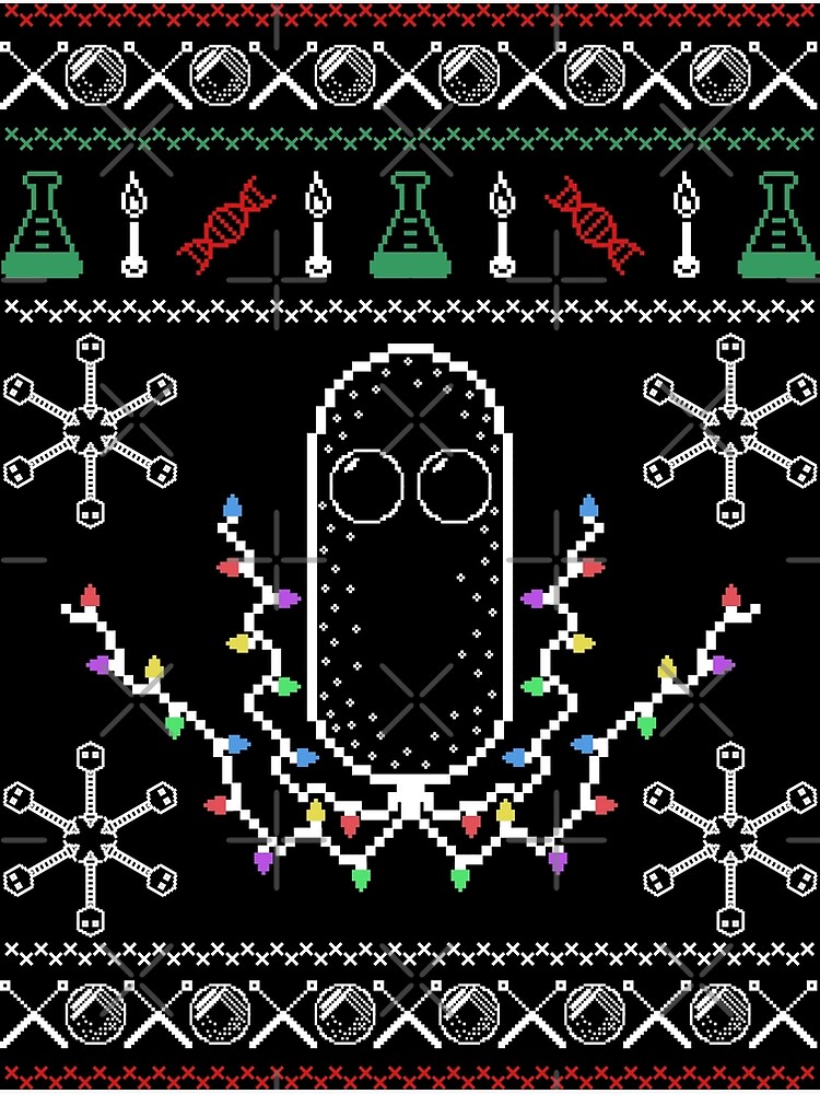 Thumbnail 2 von 2, Grußkarte, Hässlicher Microbe Sweater designt und verkauft von microbialmisc.