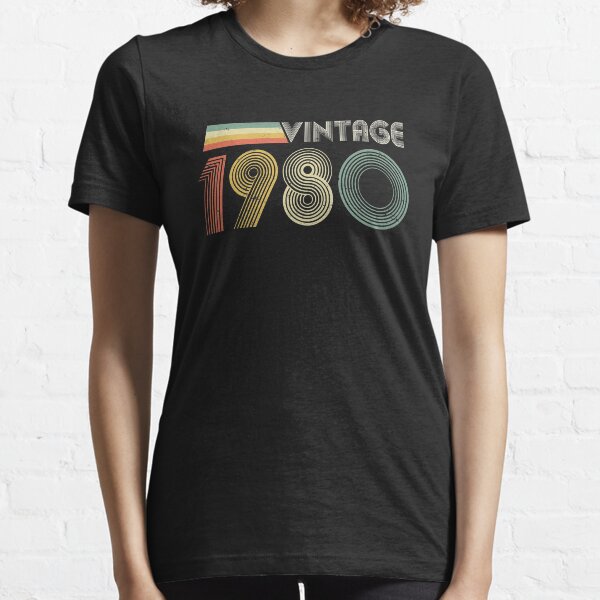 Vintage 1980, 40th Birthday Gift Essential T-Shirt