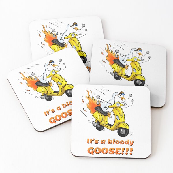 Item preview, Digibytes "It's a Bloody Goose!" Goose on Scooter designed and sold by Lanton.