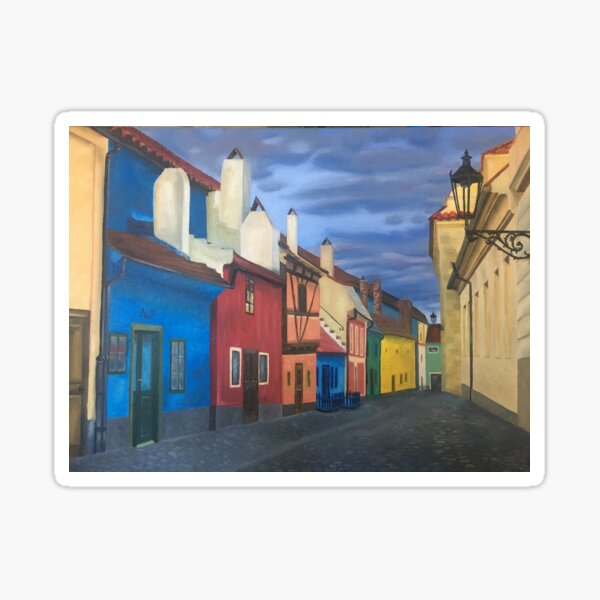 Prague's Golden Lane Sticker