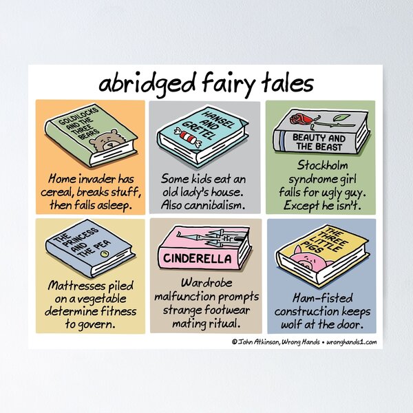 Item preview, abridged fairy tales designed and sold by WrongHands.