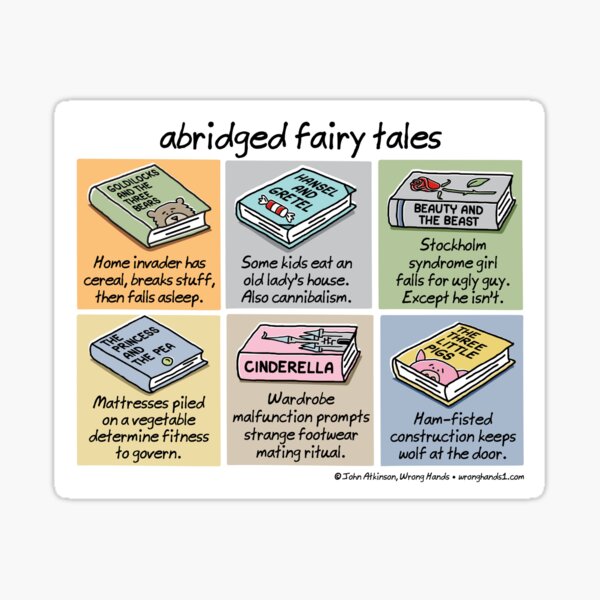 abridged fairy tales Sticker