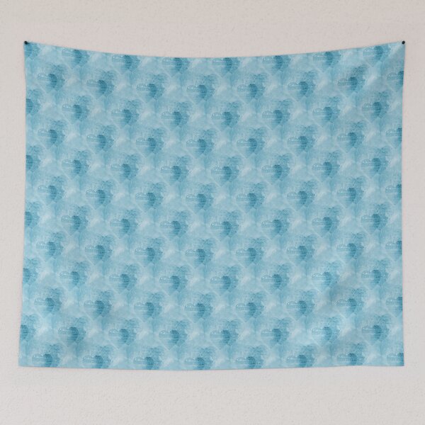 Item preview, Hearts and Butterflies Blue Turquoise Literary Writing designed and sold by 13Moons.