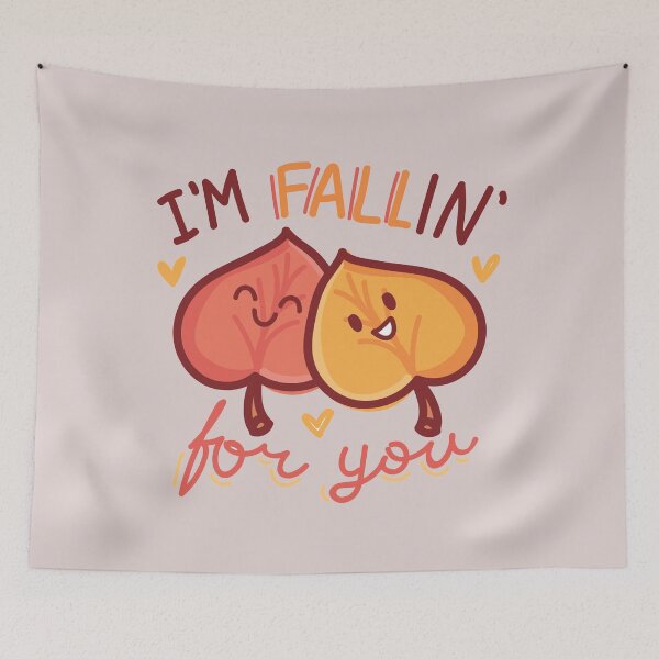 Item preview, Autumn falling in love pun designed and sold by Earthsavers.