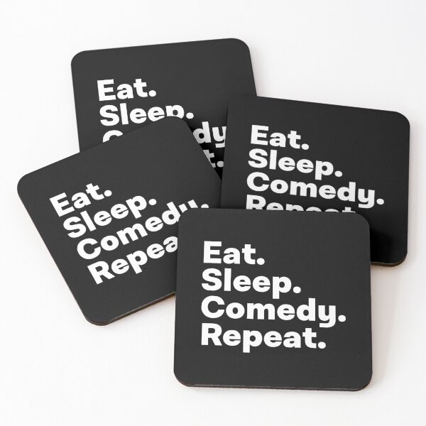 Item preview, Eat Sleep Comedy Repeat designed and sold by teesaurus.