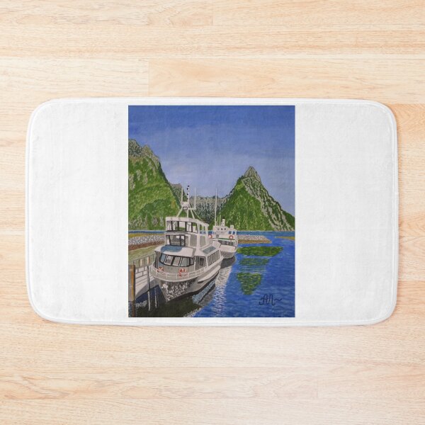 Item preview, Cruise ships in Milford Sound, New Zealand designed and sold by AntonL18.