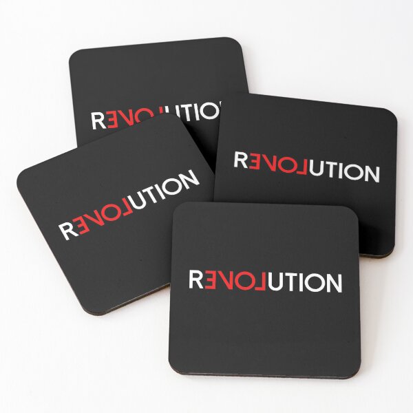 Item preview,  Find love in Revolution - white on dark background designed and sold by Blacklinesw9.