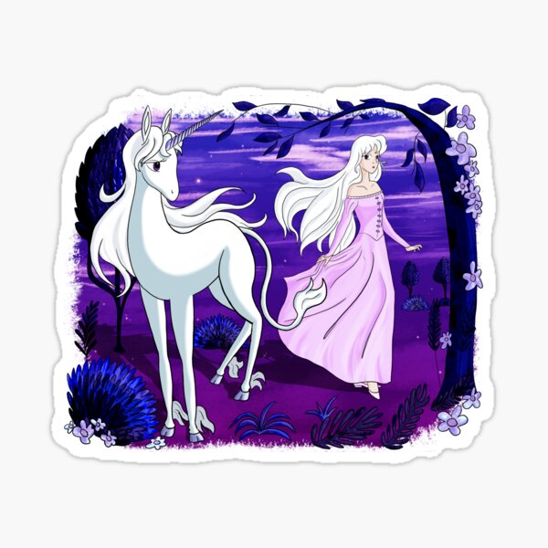 The Last Unicorn Lady Amalthea Sticker