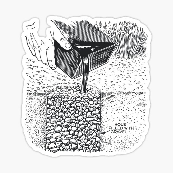 Item preview, How to dispose of oil designed and sold by scohoe.