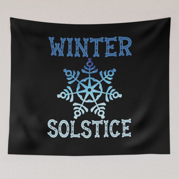Item preview, Blue Winter Snowflake Blessed Solstice Yule Cute Gift designed and sold by Dressed For  Duty.