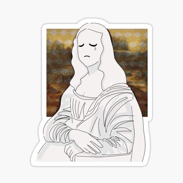 Mona Lisa Dabbing Stickers Redbubble - dabbing mona lisa roblox decal