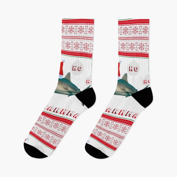 Item preview, Merry Sharkmas Ugly Christmas Sweater Style designed and sold by Caitlin Chock.