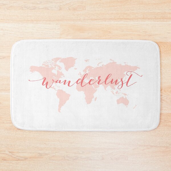 Item preview, Wanderlust, desire to travel, world map designed and sold by beakraus.