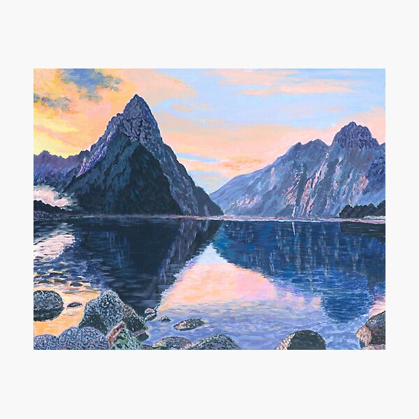 Item preview, Milford Sound at sunset, New Zealand designed and sold by AntonL18.