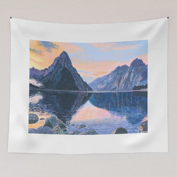 Item preview, Milford Sound at sunset, New Zealand designed and sold by AntonL18.