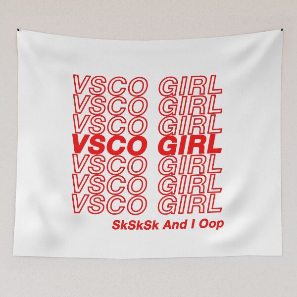 Item preview, VSCO GIRL - Humorous Typography Design designed and sold by AestheticNow.