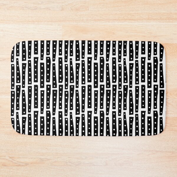 Item preview, Abstract Strips 101119 Vertical Pattern - Black on White designed and sold by Artberry.