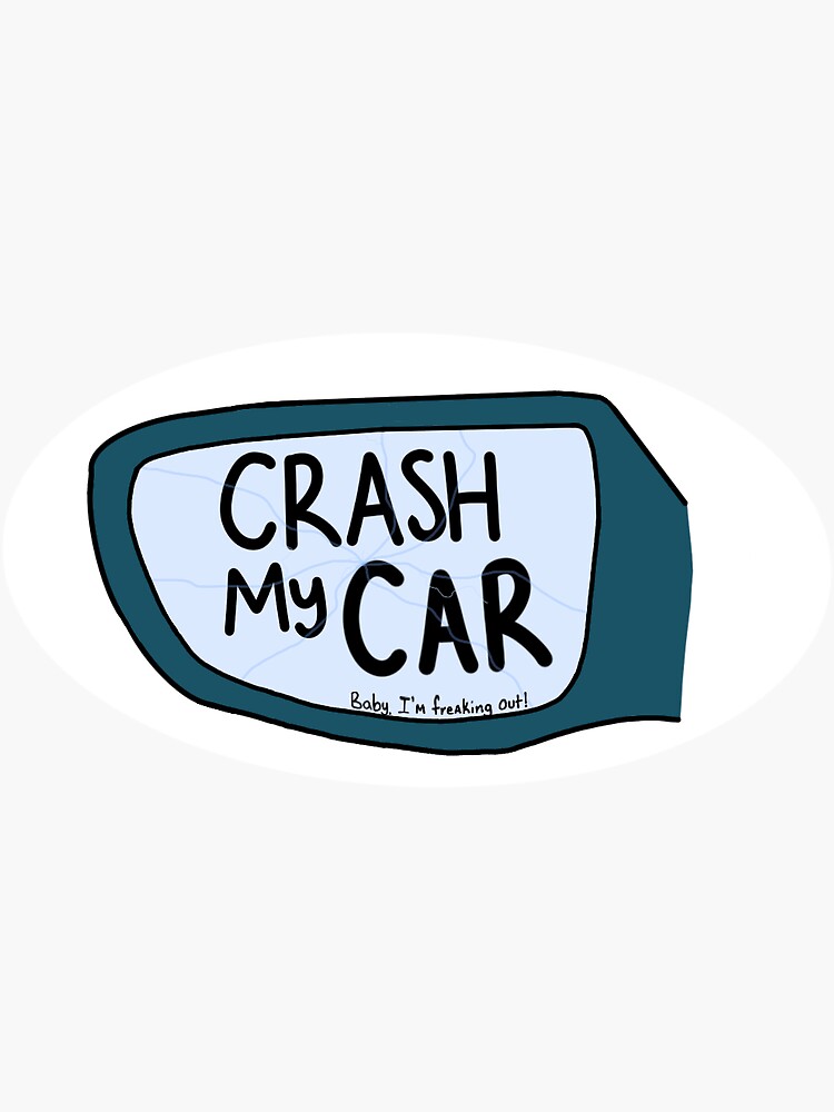 "Crash My Car Side Mirror (COIN)" Sticker by biancaferry Redbubble