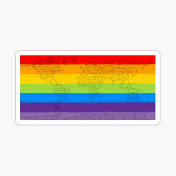 Item preview, Rainbow pride world  designed and sold by gingerlouls.