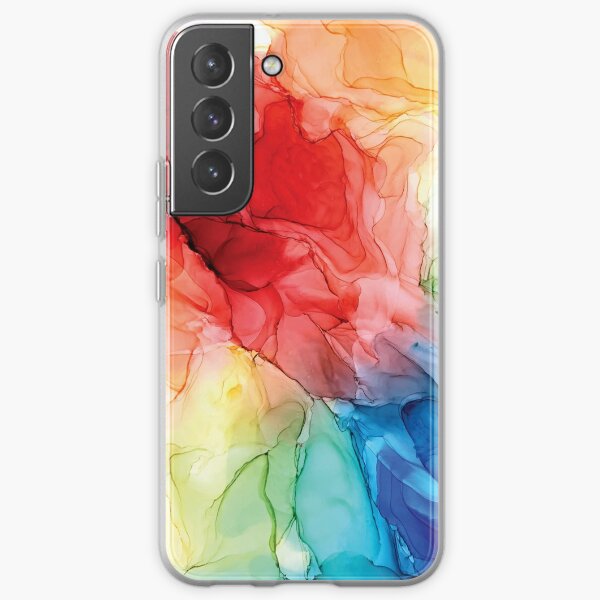 Rainbow Good Vibes Abstract Painting Samsung Galaxy Soft Case