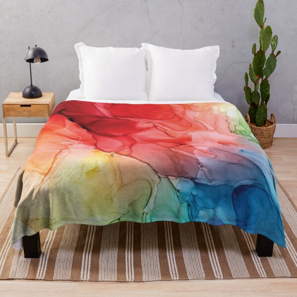 Item preview, Rainbow Good Vibes Abstract Painting designed and sold by Elizabeth Karlson.