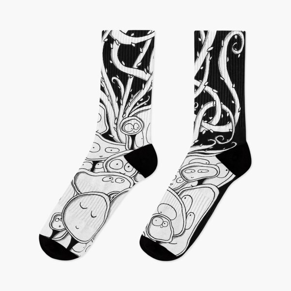 Item preview, Many Monsters in Black designed and sold by Nicole Whelan.