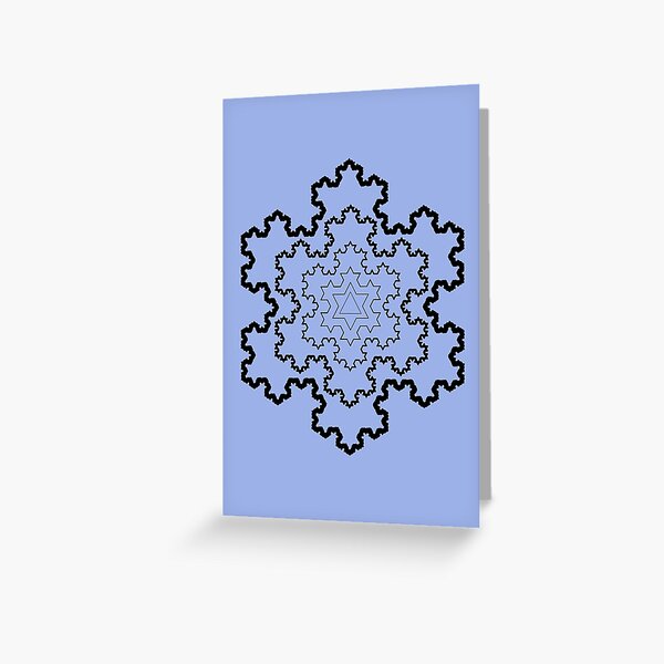 The Koch Snowflake Greeting Card