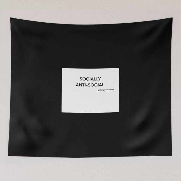 Item preview, socialmente antisocial designed and sold by BlackMillennium.