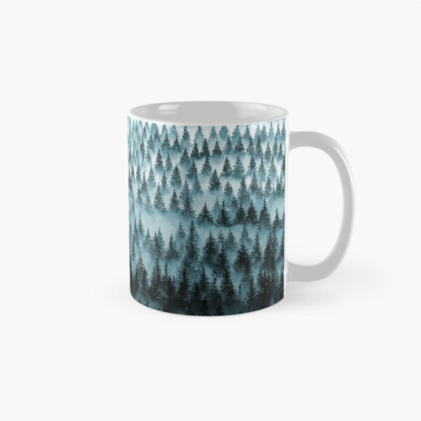 Item preview, FOREST - a large format watercolor - forest and mountains designed and sold by Rebecca Reck Art.
