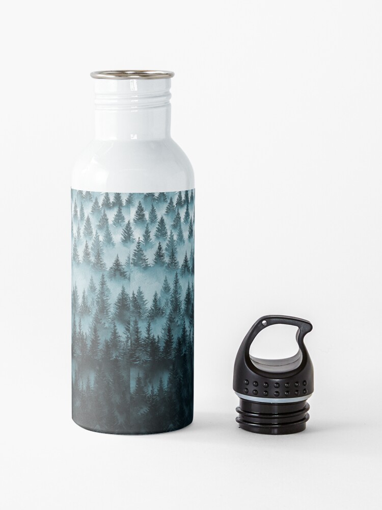 Alternate view of FOREST - a large format watercolor - forest and mountains Water Bottle