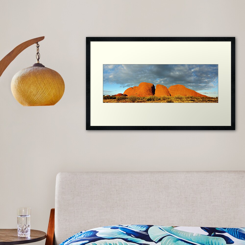 The Olgas (Kata Tjuta), Sunset, Australia Framed Art Print