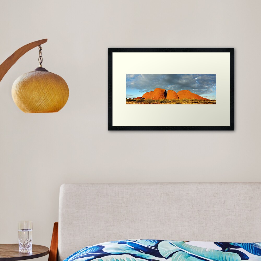 The Olgas (Kata Tjuta), Sunset, Australia Framed Art Print