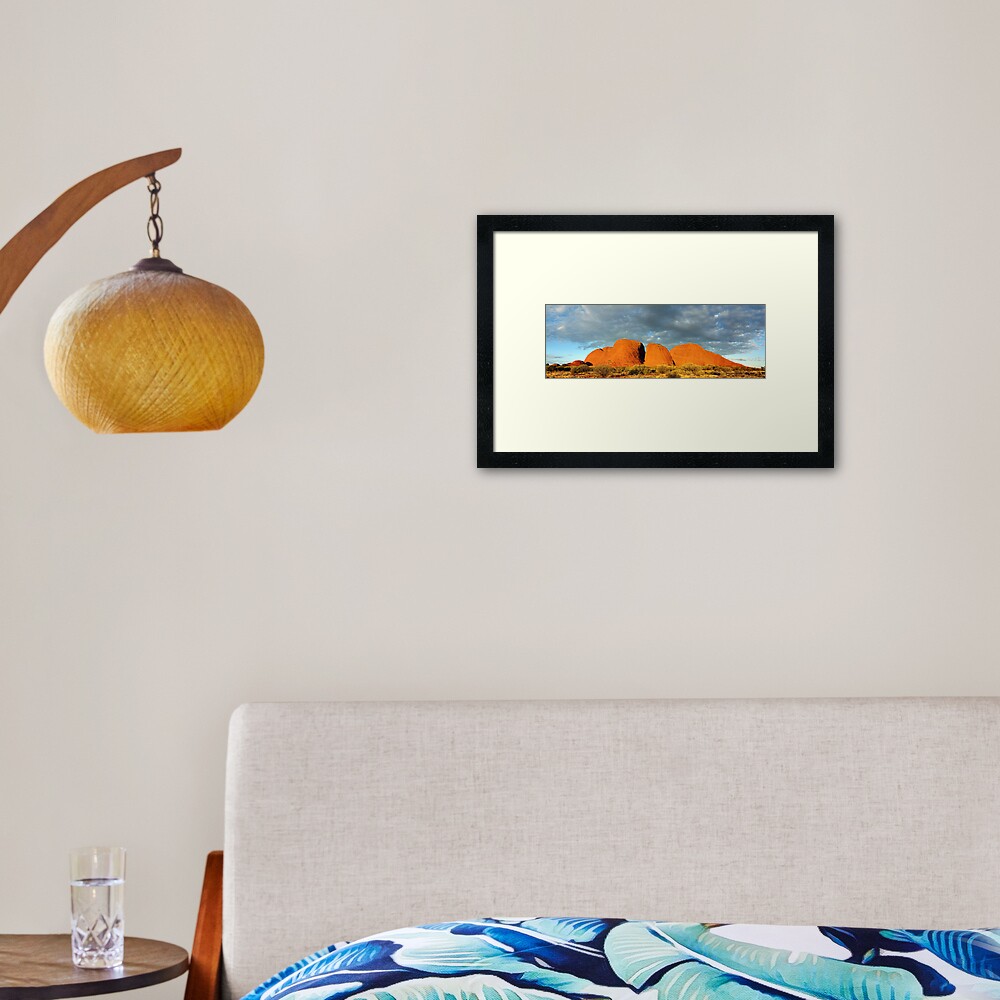 The Olgas (Kata Tjuta), Sunset, Australia Framed Art Print