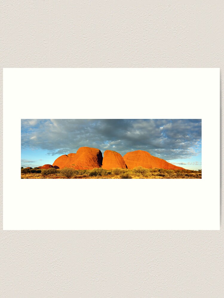 Alternate view of The Olgas (Kata Tjuta), Sunset, Australia Art Print