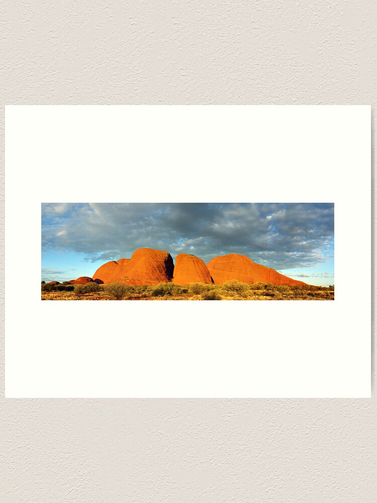 Alternate view of The Olgas (Kata Tjuta), Sunset, Australia Art Print